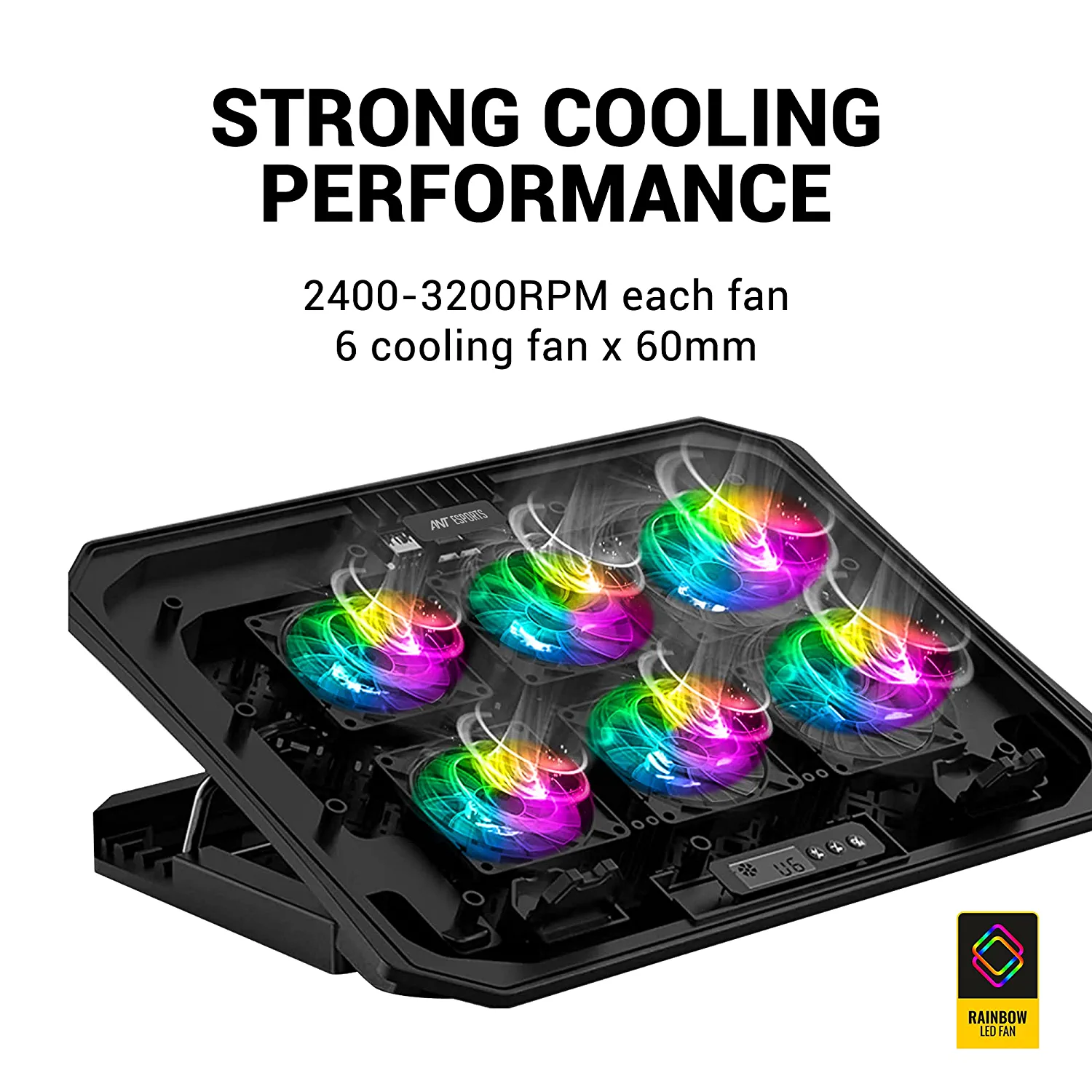 Ant esports nc10 gaming notebook cooler fan