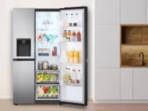 LG 674 Liter Side-by-Side Smart Wi-Fi Refrigerator - Door Cooling