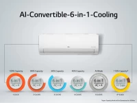 LG Super Convertible 6-in-1 Cooling 1.5 Ton 5 six in one Convertible cooling