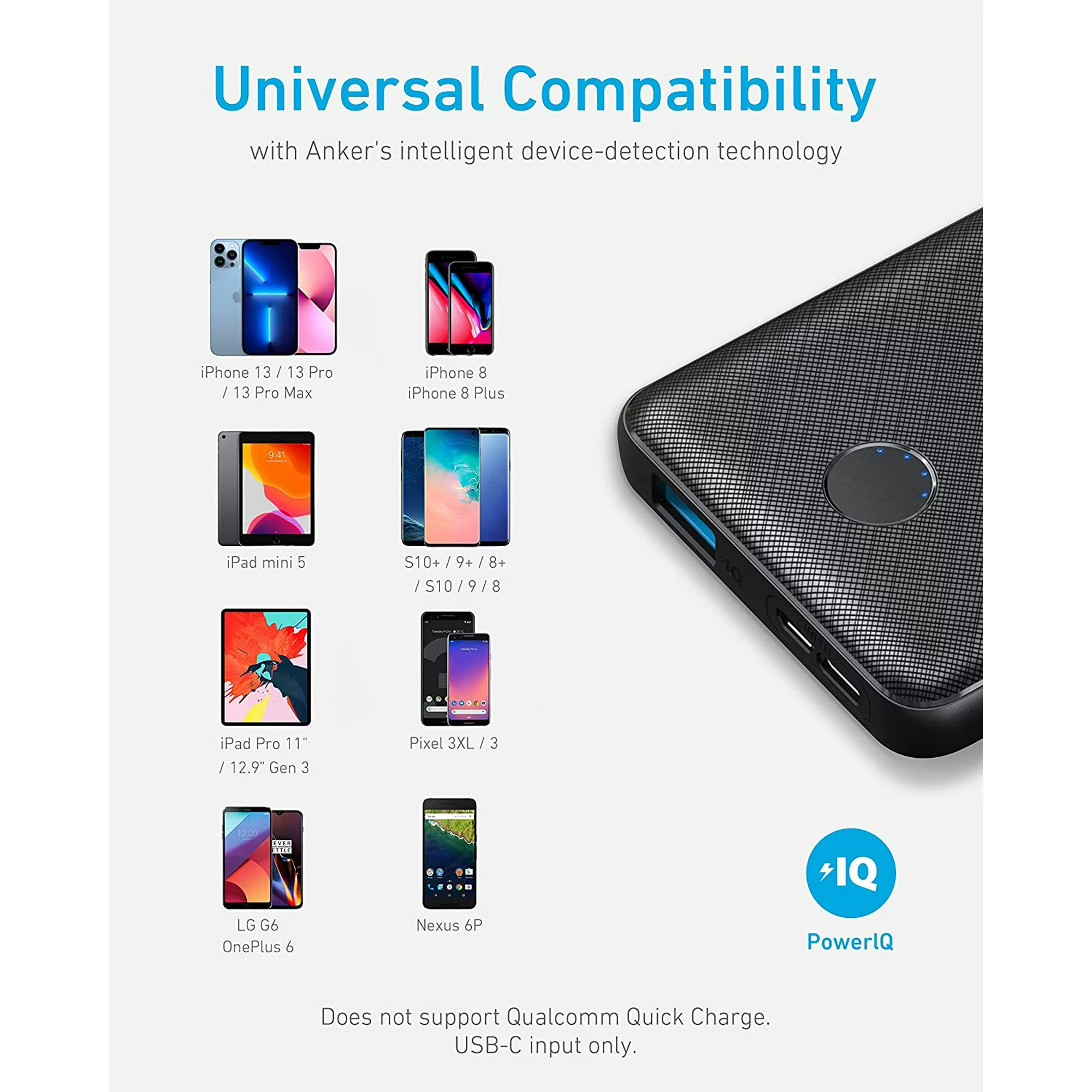 Anker Power Core 10000mAh Portable Charger - Universal Compatibility