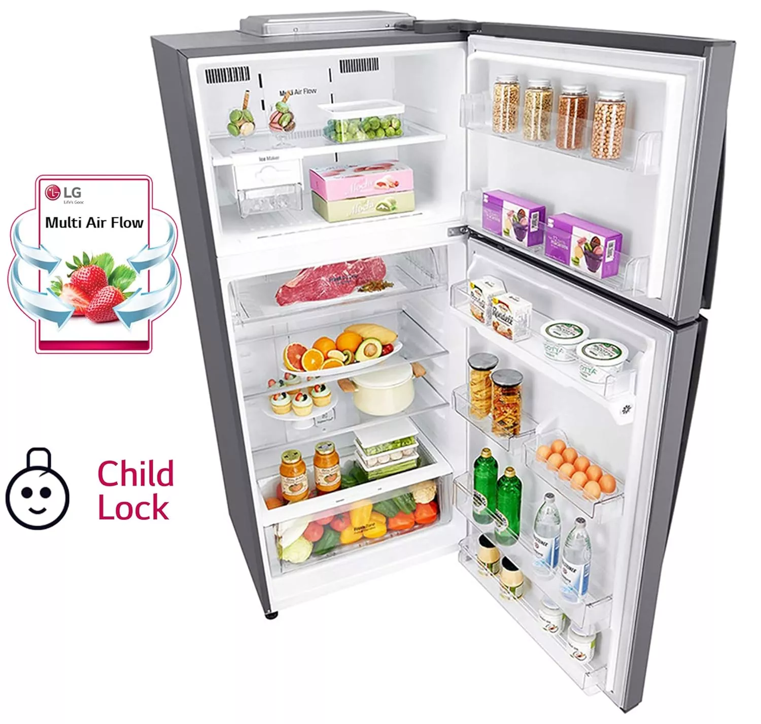 Best LG Refrigerator 516 L Frost Free Double Door 3-Star - Child Lock By take-product.com